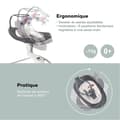 Miniatyrbild 4 av 5: Babymoov Swoon Motion Elektrisk Babygunga, 360° Sits, Zink