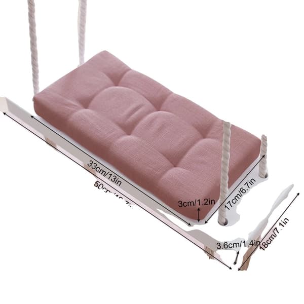Trä Barnsving, Mjuk Svampkudde, Hög Belastningskapacitet,Rosa