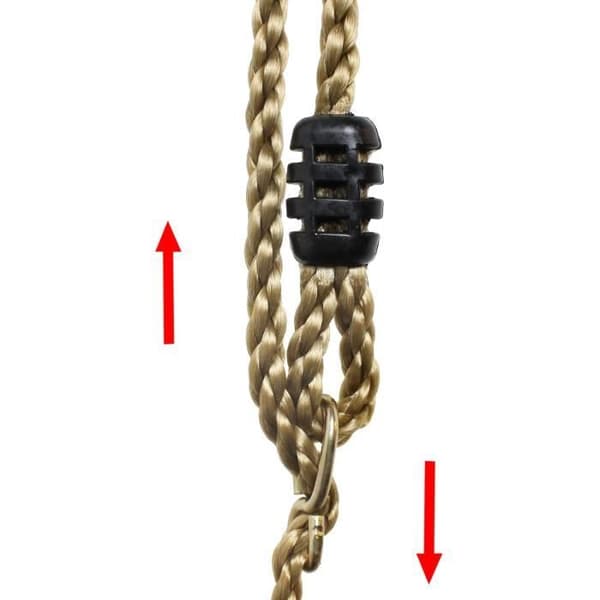 Trätrapps - LEOGREEN - Gunga med gymnastikringar - Grön - 200 cm - Plast (PP, PE), Trä