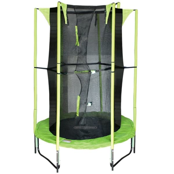 Juniortrampolin med sikkerhedsnet Aktive 122 x 184 x 122 cm