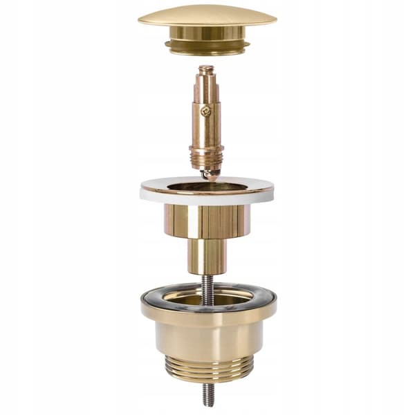 UNIVERSAL CLICK-CLACK PLUG UNIVERSAL CLICK-CLACK REA GULD BØRSTET