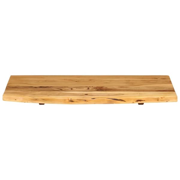 vidaXL Kylpyhuoneen peilipöydän levy täysi akaasiapuu 80x52x2,5 cm - Pesuallastarvikkeet