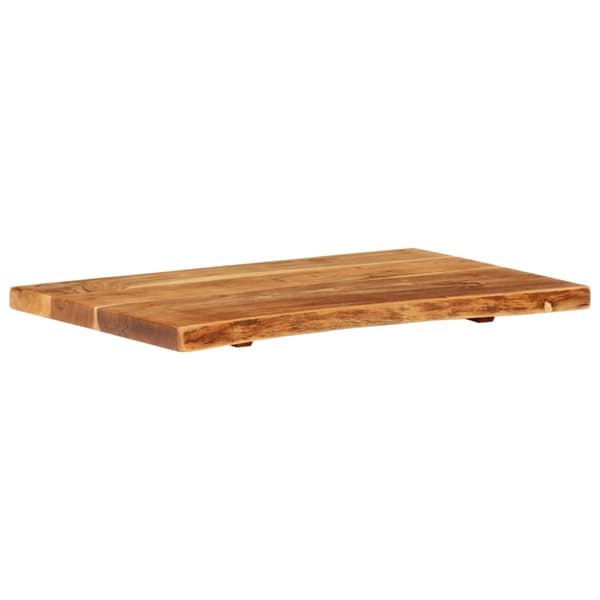 vidaXL bordplade til toiletbord 80x52x3,8 cm massivt akacietræ - Vask – tilbehør