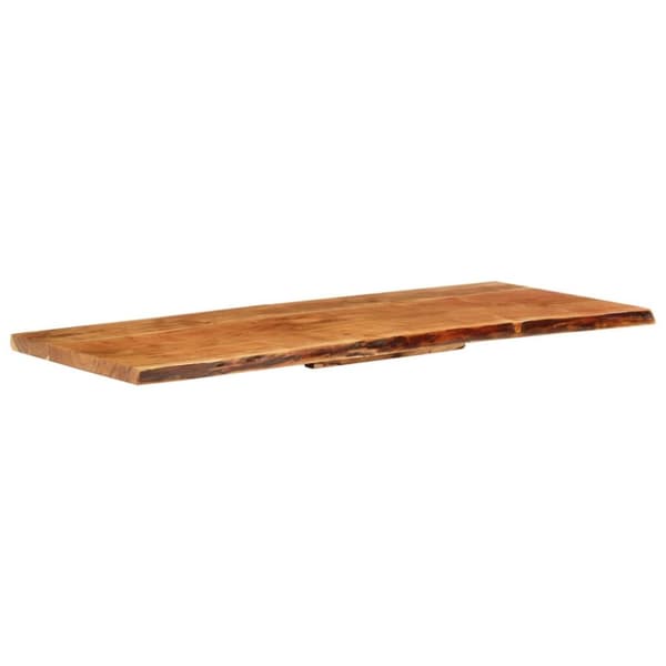 The Living Store Bänkskiva för badrum massivt akaciaträ 140x52x3,8 cm - Tvättställstillbehör