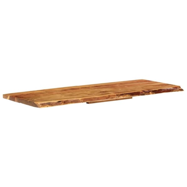 The Living Store Bänkskiva för badrum massivt akaciaträ 140x52x3,8 cm - Tvättställstillbehör