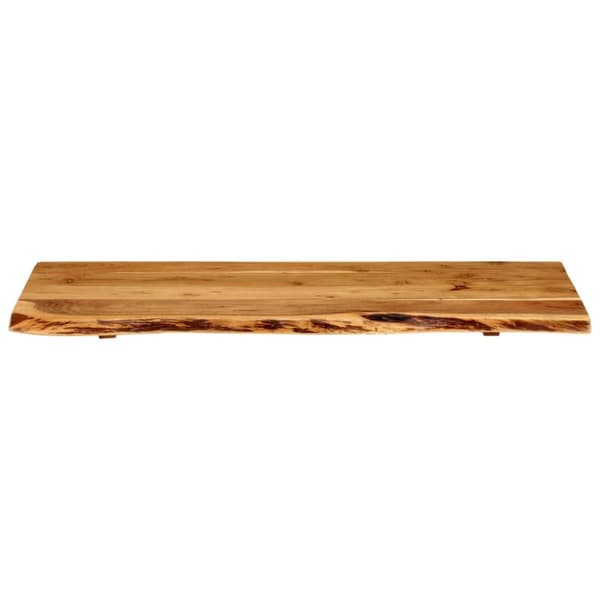 Tvättställstillbehör - Living Bänkskiva för badrum massivt akaciaträ 100x52x2,5 cm