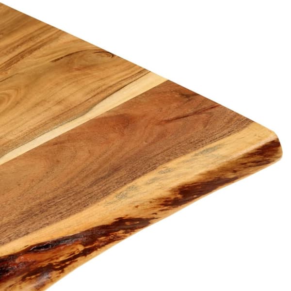 Tvättställstillbehör - Living Bänkskiva för badrum massivt akaciaträ 100x52x2,5 cm