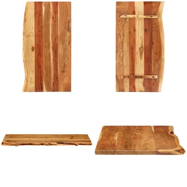 Bordplade til toiletbord 100x52x2,5 cm massivt akacietræ - Bordplade - Bordplade - Home & Living