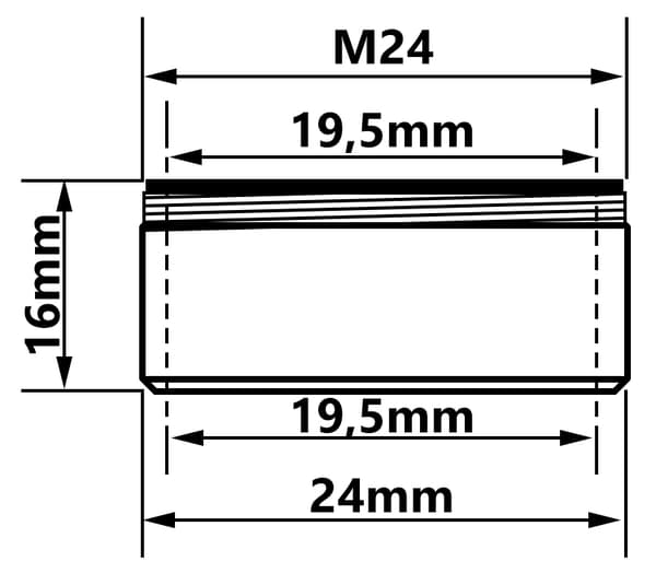 M24 GZ vandhaneperlator, guldfarvet