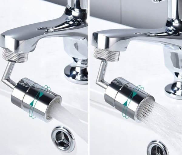 M24 dobbeltfunktions vandhaneperlator med 360 graders vinkeljustering