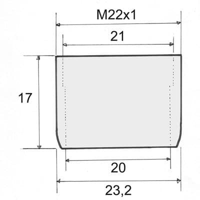 Set med blandarluftare: 3 x M24 GZ, 1 x F22 GW, duschstopp, nyckel