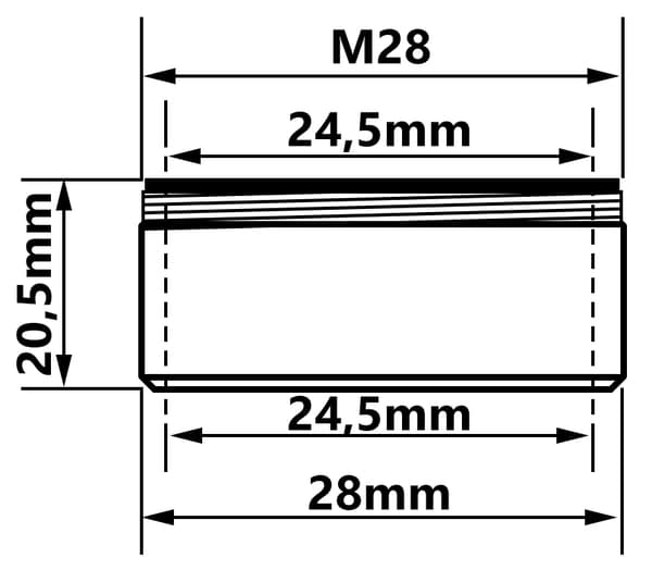 M28 GZ vandhaneperlator, guldfarvet