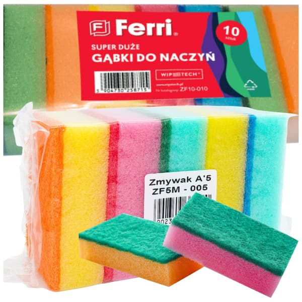 Ferri/MAXI skuresvampe, pakke med 5