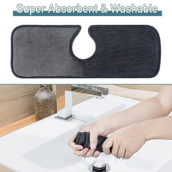 2st 46x10 cm absorberande dyna för kran, torrvattendyna för diskbänken