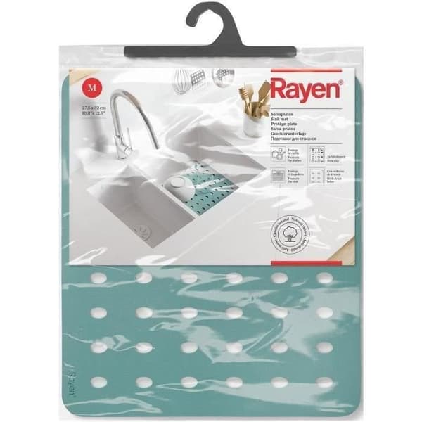 RAYEN Halkfri bottenmatta för diskho - 27,5 x 32 cm