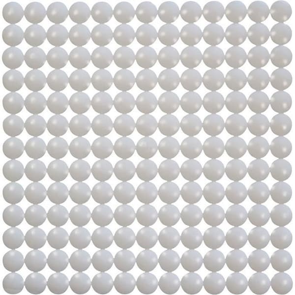 Bubble diskbänk bottenmatta - vit