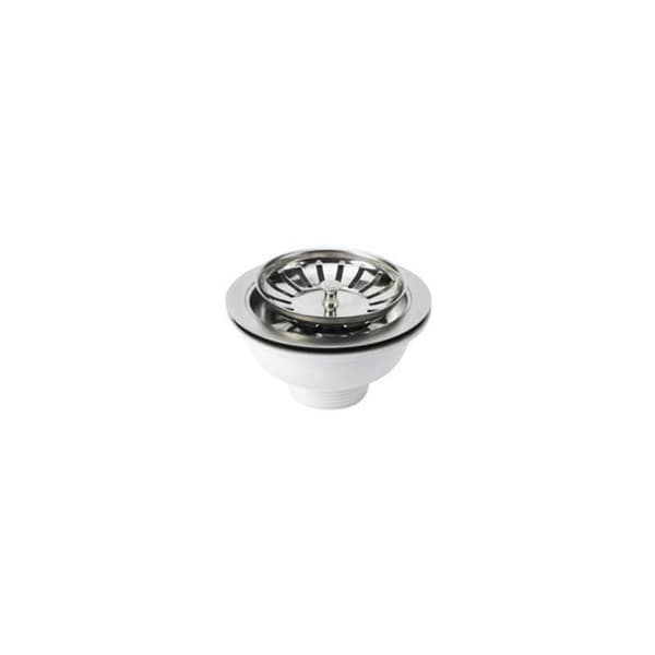 Diskbänksventil Ø113mm Med Galler - GENERISK - Vit