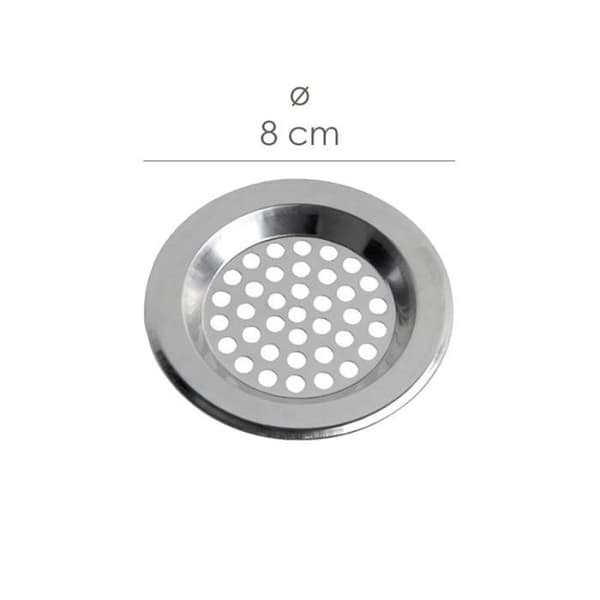 Rostfritt handfat/vaskfilter 8 cm.