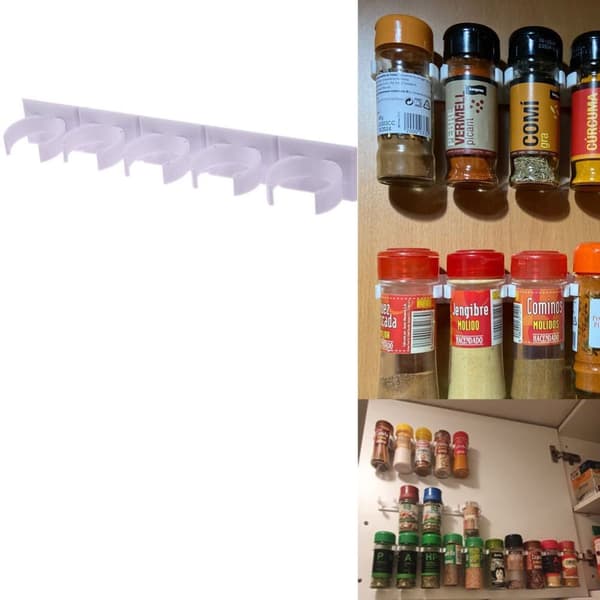 Kökskryddhållare Medicinskåp för 5 platser UNIVERSAL Vit