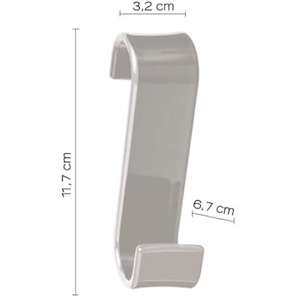 Klädhängare - GEDY - Modell i termoplastisk resin - Färg beige - Samtida stil - Maxvikt 8 kg