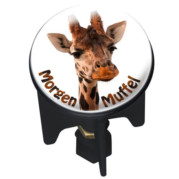 Avloppspropp - WENKO - Pluggy® - Giraff - Mässing - Ø 3,9x6,5 cm - Flerfärgad
