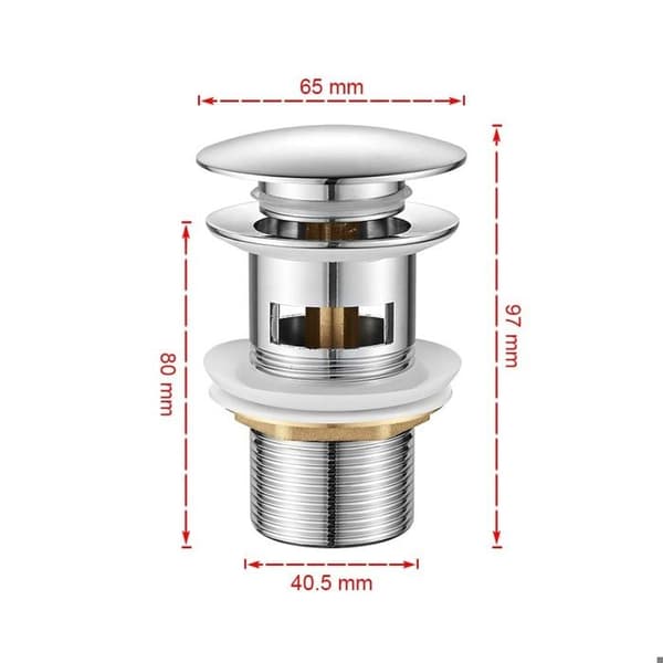 Ibergrif M20502 Clic-avlopp för tvättställ