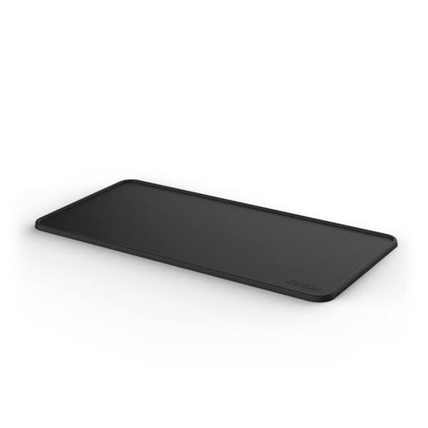 Silicone packningsmatta, halkfri, upphöjd kant, 30x15cm, svart
