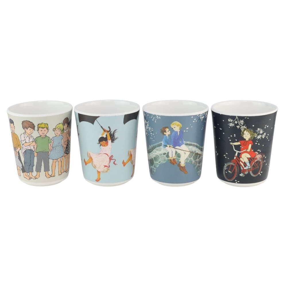 Samlarkoppar 4-pack, Astrid Lindgren