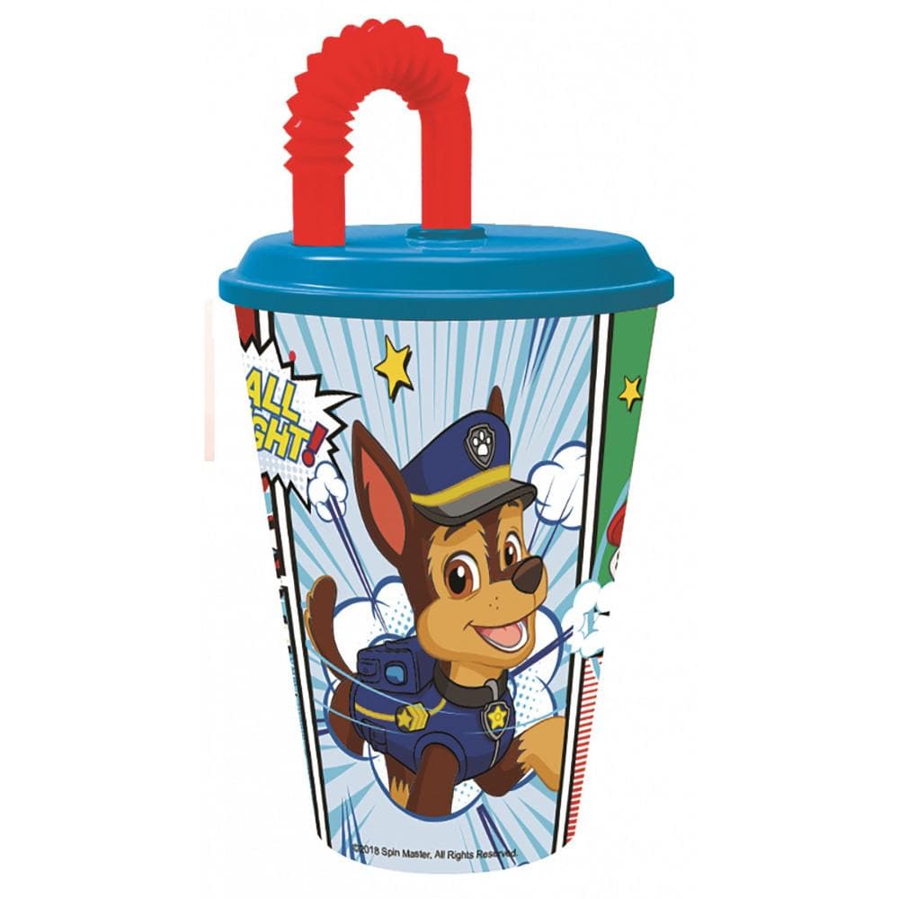 Paw patrol plastmugg med sugrör
