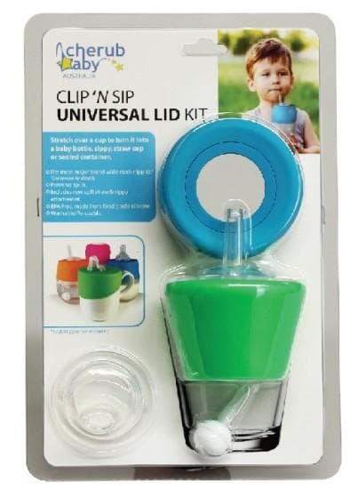 Clip´n Sip för barn - överdrag av silikon till glas eller mugg (2-pack)