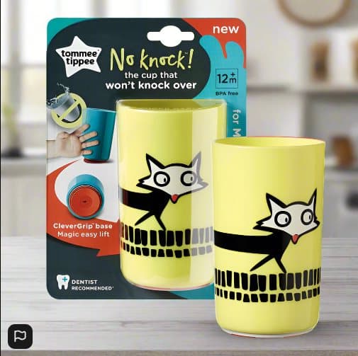 Tommee Tippee No Knock Trainer Cup for Toddlers Yellow