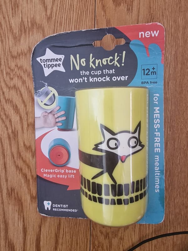 Tommee Tippee No Knock Trainer Cup for Toddlers Yellow