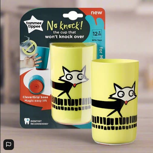 Tommee Tippee No Knock Trainer Cup for Toddlers Yellow