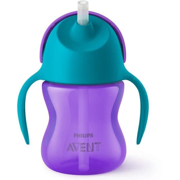 PHILIPS AVENT SCF796/02 Halmkopp - 200ml - 9 månader+ - Flexibelt sugrör - Läcksäker öppning - Lätt att rengöra