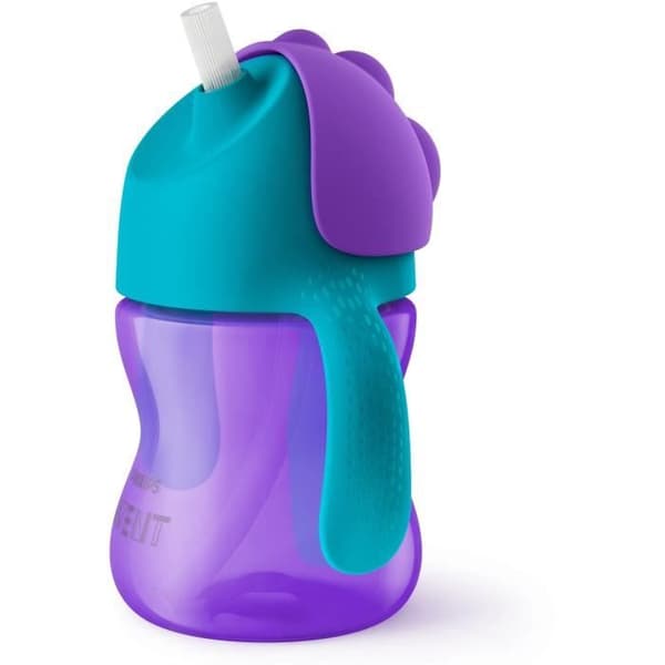 PHILIPS AVENT SCF796/02 Halmkopp - 200ml - 9 månader+ - Flexibelt sugrör - Läcksäker öppning - Lätt att rengöra