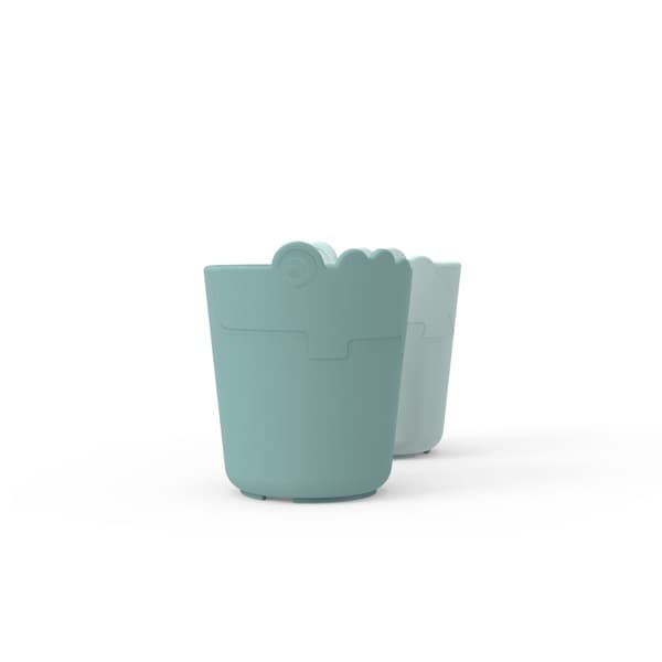 Done by Deer Kiddish mini mug 2-pack Croco Blue