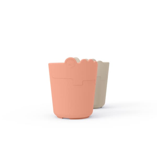 Done by Deer Kiddish mini mug 2-pack Croco Sand/Coral