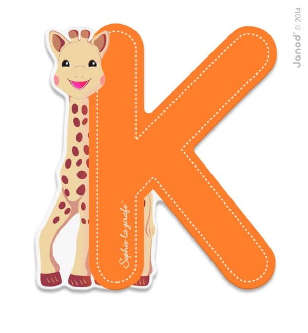Janod - Bokstaven K Sophie the Giraff - JURATOYS