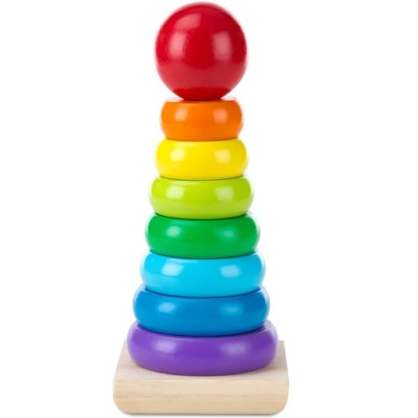 Leksak - Melissa &amp; Doug - Rainbow Stacker - Trä - Blandat - Brun