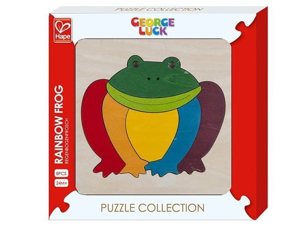 Hape Toys - Pussel - Regnbågsgroda - HAPE