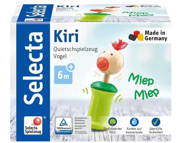 Selecta Spielzeug kopp Kirijunior 13 cm trägrön/natur