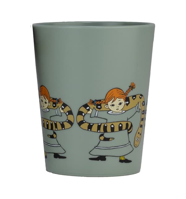Pippi Cirkus Tumblermugg Grön Rätt Start