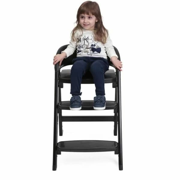 Trone Chicco Crescendo Lite cairo coal Sort Rustfrit stål