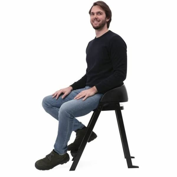 Trone Chicco Crescendo Lite cairo coal Sort Rustfrit stål