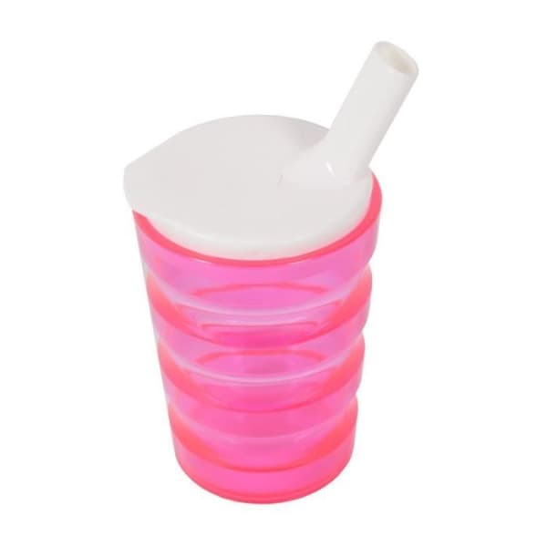 Färgglad bägare mot spill Rosa