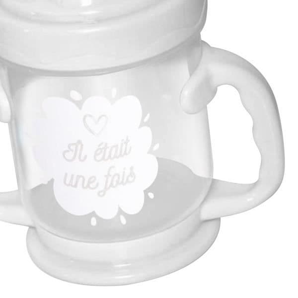 Läcksäker Baby Learning Cup med pip 210 ml Tom &amp; Zoé Grey