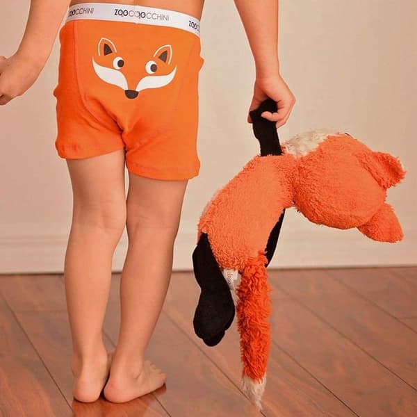 Boy's Boxers (2/3 år) - Orange - Paket om 3