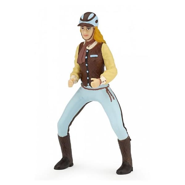 Fashion Horsewoman Figurine - PAPO - HÄSTAR, FÖL OCH PONNYER - Blå - Barn