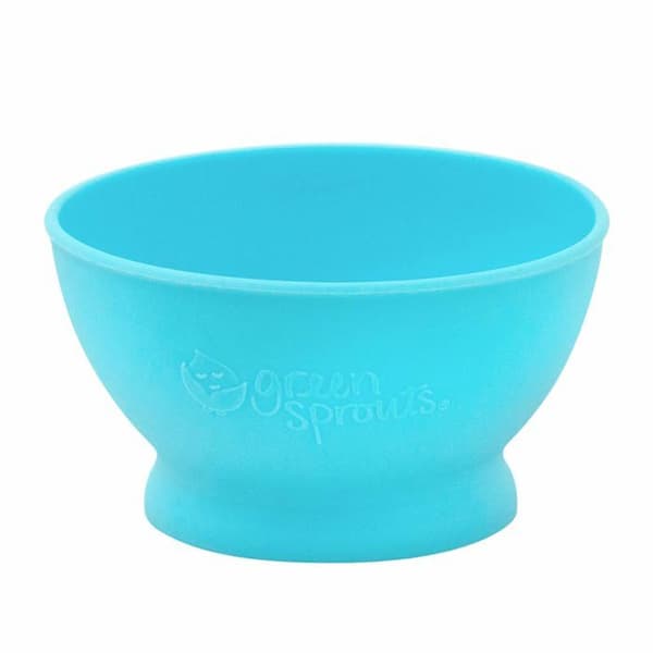 Gröna groddar babyskål - 152300-604-25 - Inlärningsskål (Aqua)