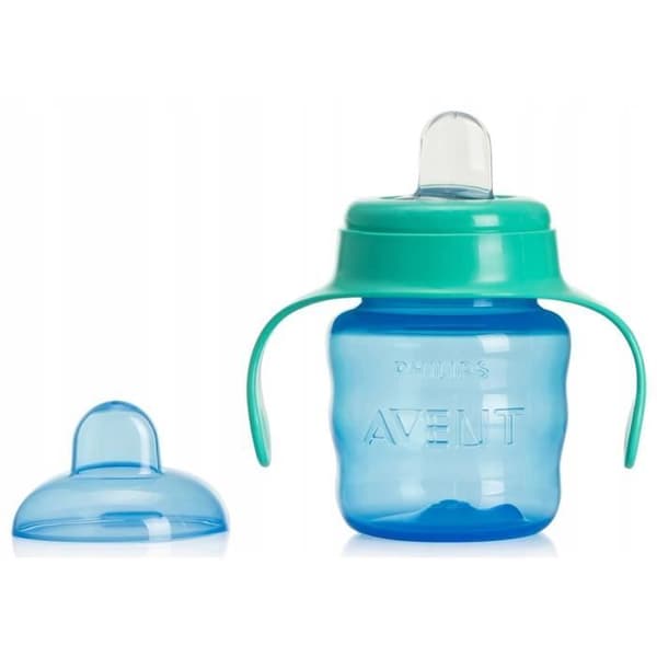 AVENT NON-CAPE flaska med handtag 200ml 6m+